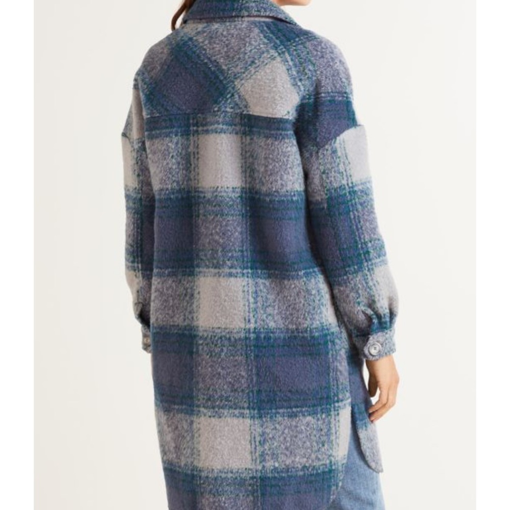 Blue/Green Midi Shacket - Picture 5 of 5